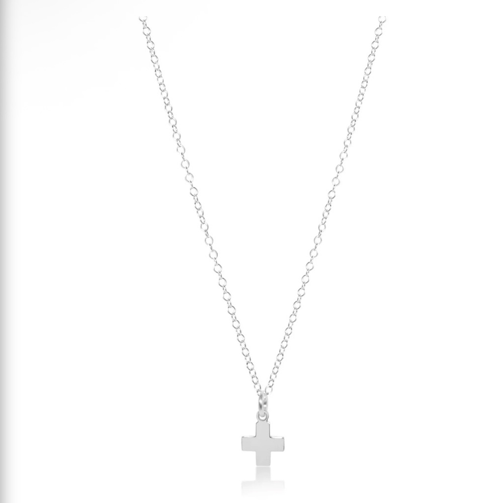 Enewton 16" Necklace Gold - Signature Cross Sterling Charm $52 NEW